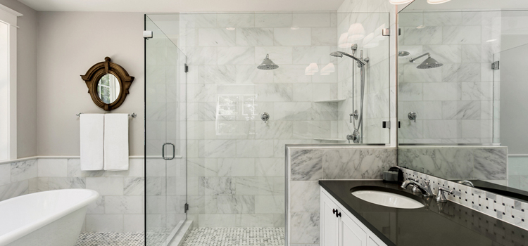 bathroom shower door installation in Spring Valley