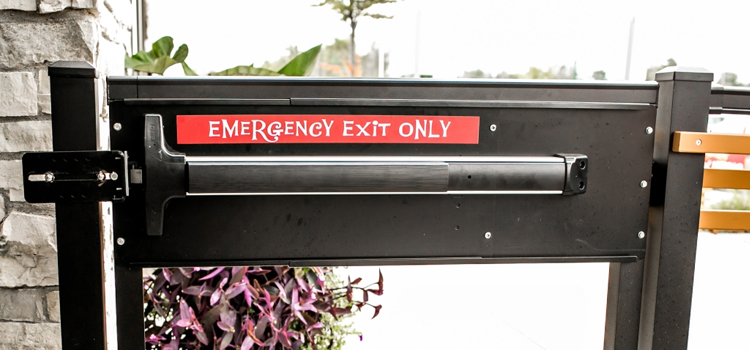 emergency push bar installation in Spring Valley